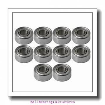 3mm x 8mm x 2.5mm  ZEN smf83-zen Ball Bearings Miniatures